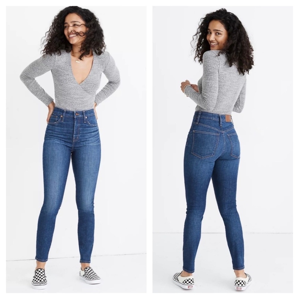 Madewell Curvy High Rise Skinny Jeans In Moreaux Wash AA621 Women Waist 26